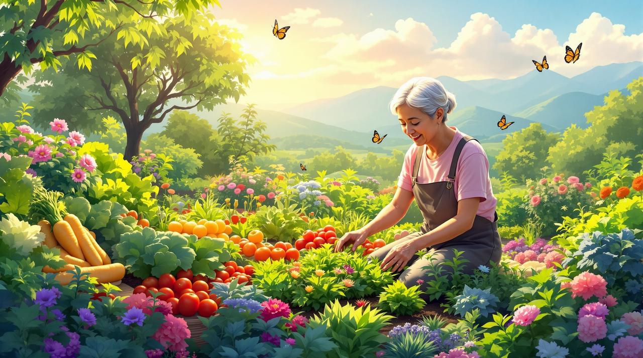 AI漫剧奶奶的菜园 AI漫剧治愈动画作品《奶奶的菜园》 - 乡村生活