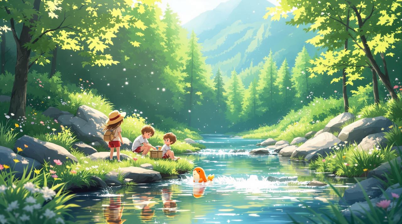 AI漫剧夏日的河童 AI漫剧治愈动画作品《夏日的河童》 - 暖心家庭